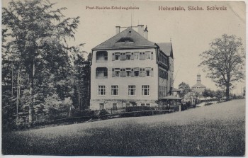 AK Hohenstein Sächsische Schweiz Post-Bezirks-Erholungsheim 1920