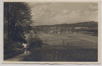 AK Foto Saalfeld an der Saale Blick von der Friedenshöhe 1934