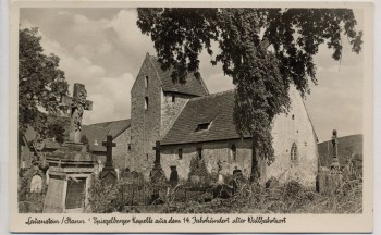 AK Foto Lauenstein in Hannover Spiegelberger Kapelle Grabsteine b. Salzhemmendorf 1935 RAR
