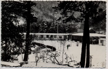 AK Foto Saalfeld Remschütz Betriebsferienlager Magnus Poser im Winter 1964