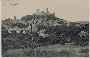 AK Braunfels Ortsansicht mit Schloß 1914