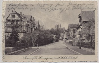 AK Braunfels Langgasse mit Schloßhotel 1914
