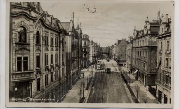 AK Foto Augsburg Bismarckstrasse 1935