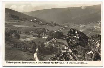 AK Warmensteinach im Fichtelgebirge Blick vom Höllfelsen b. Weidenberg 1939