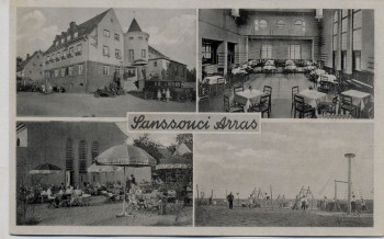 AK Mehrbild Arras Tanzdiele Gasthof Sanssouci b. Geringswalde 1935 RAR