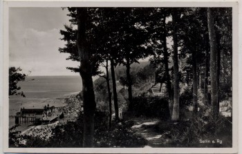 AK Foto Ostseebad Sellin auf Rügen Blick auf Strand 1935