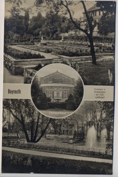 AK Foto Bayreuth Festspielhaus Terrassen und Parkanlagen 1930