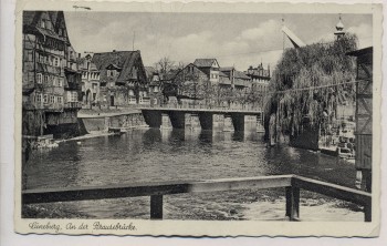 AK Lüneburg An der Brausebrücke Feldpost 1940