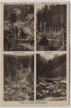 AK Mehrbild Gruß aus dem Waldnaabtal Gletschermühl Butterfaß ... b. Windischeschenbach Falkenberg 1910