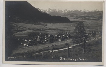 AK Foto Rettenberg im Allgäu Ortsansicht 1930