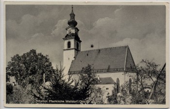 AK Weildorf in Oberbayern Kathol. Pfarrkirche b. Teisendorf 1930