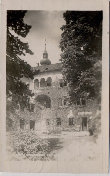 AK Foto Mährisch Schönberg Šumperk Kirche und Innenhof Sudetengau Tschechien 1944