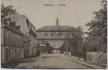 AK Herrnhut Kirche 1924