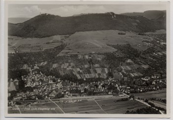 AK Foto Owen Teck vom Flugzeug aus Ortsansicht 1936