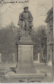 AK Darmstadt Denkmal Landgraf Philipps d. Grossmütigen 1907