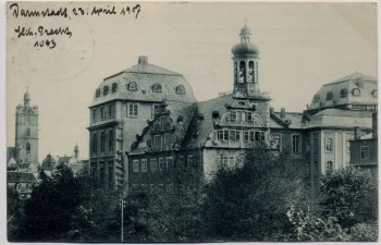 AK Darmstadt Schloss 1907