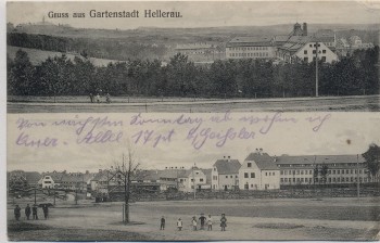 AK Gruss aus der Gartenstadt Hellerau Ortsansicht b. Dresden 1910
