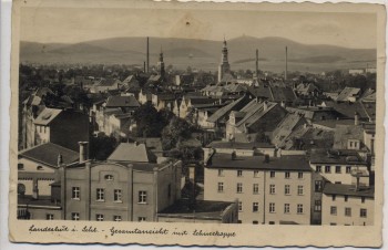 AK Foto Landeshut in Schlesien Kamienna Góra Gesamtansicht mit Schneekoppe Polen 1935