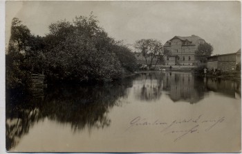 AK Foto Bernsdorf (Oberlausitz) Haus an See 1912 RAR