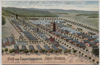 AK Gruß vom Truppenübungsplatz Alten-Grabow Altengrabow 1910