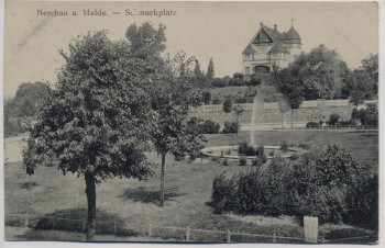 AK Nerchau an der Mulde Schmuckplatz 1910