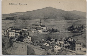 AK Bad Kötzting Ortsansicht mit Keitersberg 1908