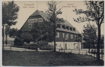 AK Zinnwald im Erzgebirge Gasthof Sächsischer Reiter b. Altenberg 1910