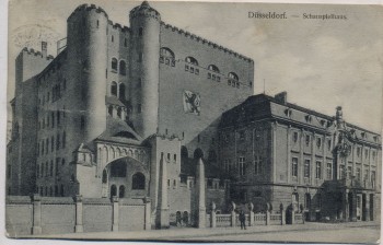 AK Düsseldorf Schauspielhaus 1909