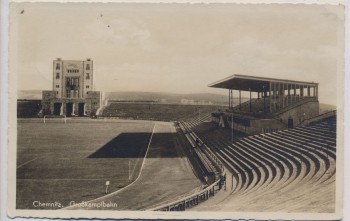 AK Foto Chemnitz Großkampfbahn Stadion Feldpost 1940