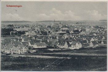 AK Schwenningen Ortsansicht Baden 1914