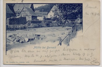 AK Mühle bei Berneck 1901