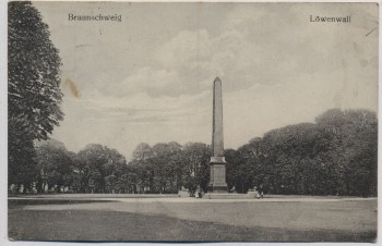 AK Braunschweig Löwenwall Feldpost 1918