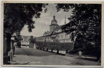 AK Dessau Partie am Lustgarten 1940
