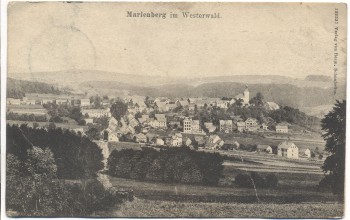 AK Marienberg im Westerwald Gesamtansicht 1907
