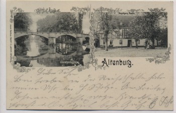 AK Altenburg Gasthaus Paditz Blick auf die Pleisse 1900 RAR