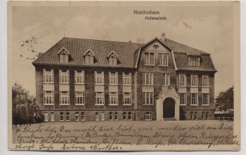 VERKAUFT !!!   AK Nordenham Hafenschule 1930 RAR