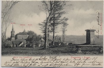 AK Frauenstein im Erzgebirge Blick vom Sandberg 1902