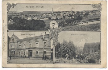 AK Altenkirchen Westerwald Hotel Weissgerber 1908