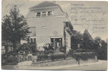 AK Darmstadt Haus Olbrich Künstler-Kolonie 1906