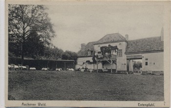 AK Aachen Aachener Wald Restauration Entenpfuhl 1918 RAR