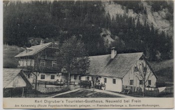 AK Neuwald bei Frein a. d. Mürz Karl Digruber's Gasthaus bei St. Aegyd am Neuwalde Mürzsteg Niederösterreich Österreich 1910