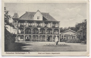 AK Ostseebad Boltenhagen Hotel und Pension Wagenknecht 1931