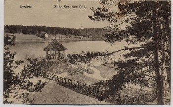AK Lychen Zens-See mit Pilz Uckermark Inflation 1923