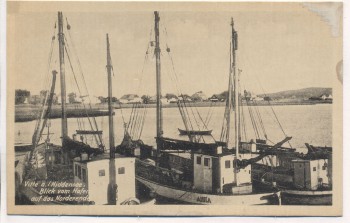 AK Vitte a. Hiddensee Ostsee Blick vom Hafen auf das Norderende 1930