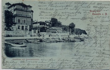 AK Gruss aus Sassnitz auf Rügen Strandhotel und Strandpromenade 1898