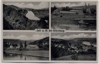 AK Mehrbild Zell am Main bei Würzburg 1942