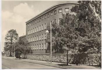 AK Stralsund Krankenhaus am Sund Ostsee 1966