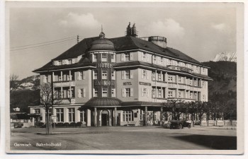 AK Garmisch-Partenkirchen Bahnhofhotel 1935