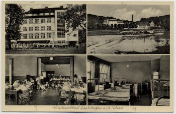 AK Mehrbild Kindersolbad Karlshafen an der Weser 1940