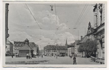 AK Saarlautern Platz der Deutschen Front Saarlouis 1940